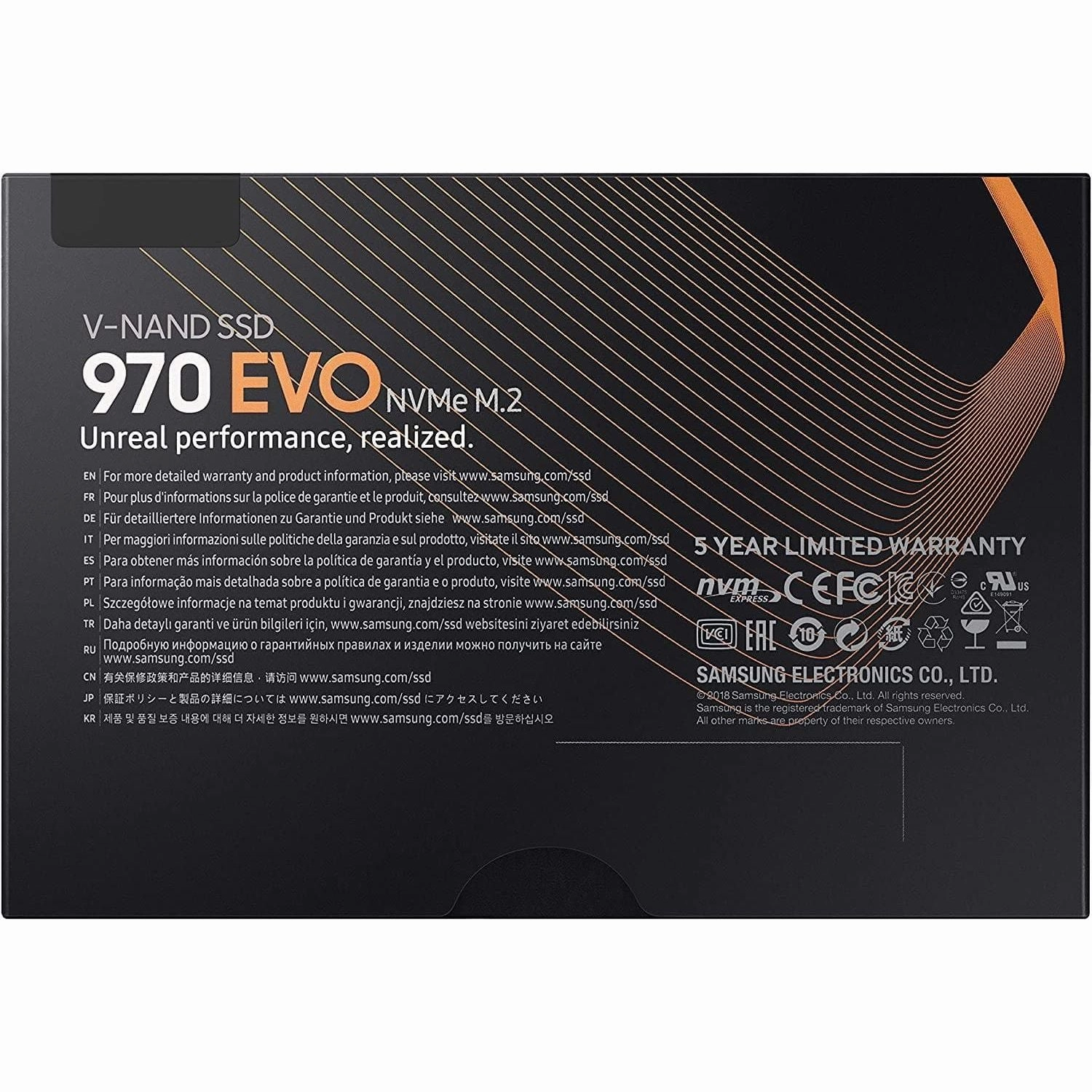 Samsung 970 EVO 500 GB PCIe NVMe M.2 (2280) Internal Solid State Drive (SSD) (MZ-V7E500)