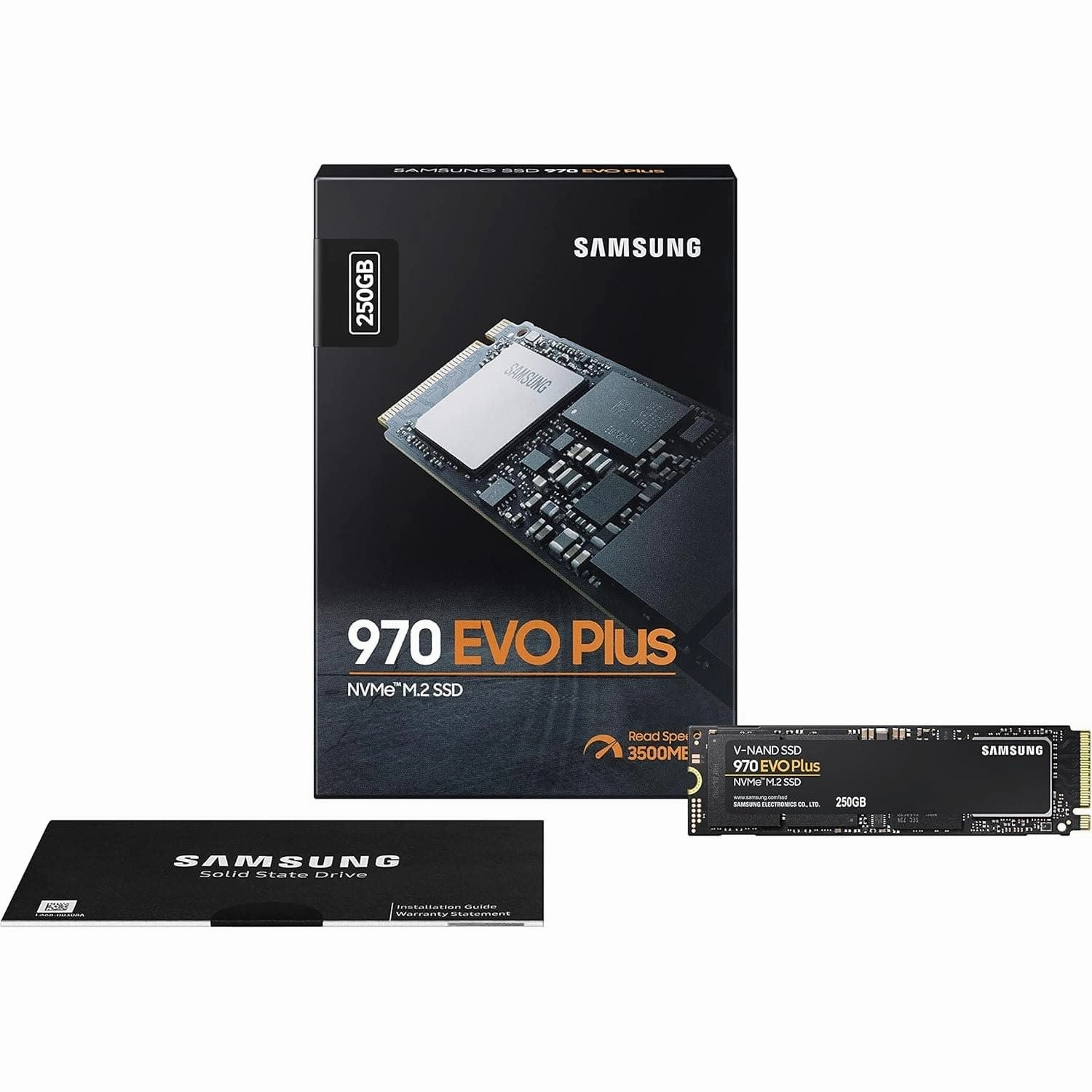 Samsung 970 EVO Plus 250 GB PCIe NVMe M.2 Internal Solid State Drive (SSD) (MZ-V7S250BW)