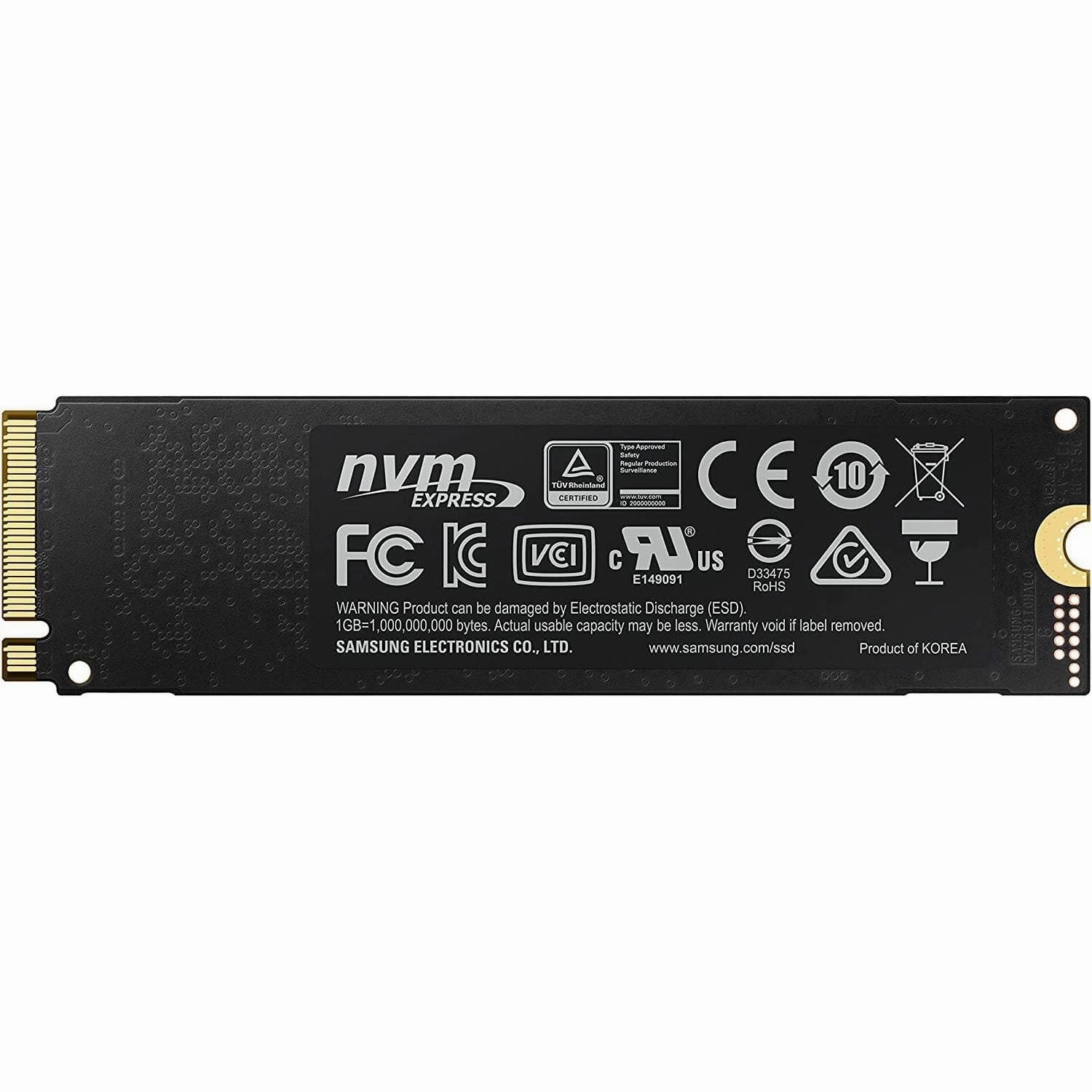 Samsung 970 PRO 512GB - NVMe PCIe M.2 2280 SSD (MZ-V7P512BW)