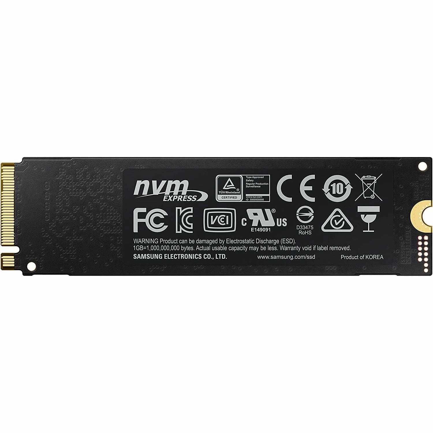 Samsung 970 PRO 512GB - NVMe PCIe M.2 2280 SSD (MZ-V7P512BW)