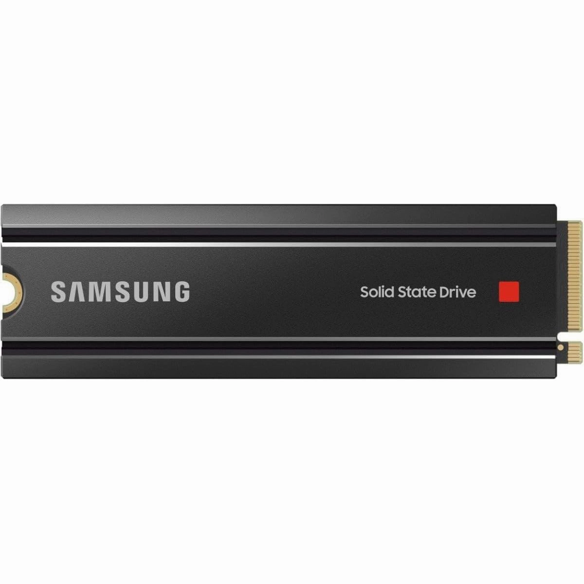 Samsung 980 PRO 2TB SSD with Heatsink - PCIe Gen 4 NVMe M.2, Max Speed, PS5 Compatible, MZ-V8P2T0CW, Black