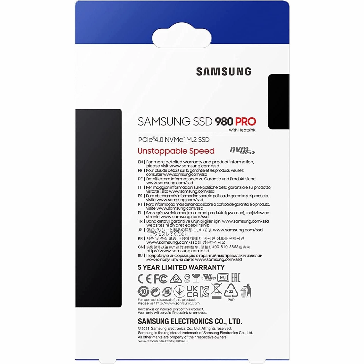 Samsung 980 PRO with Heatsink 1TB SSD for PS5 & PC