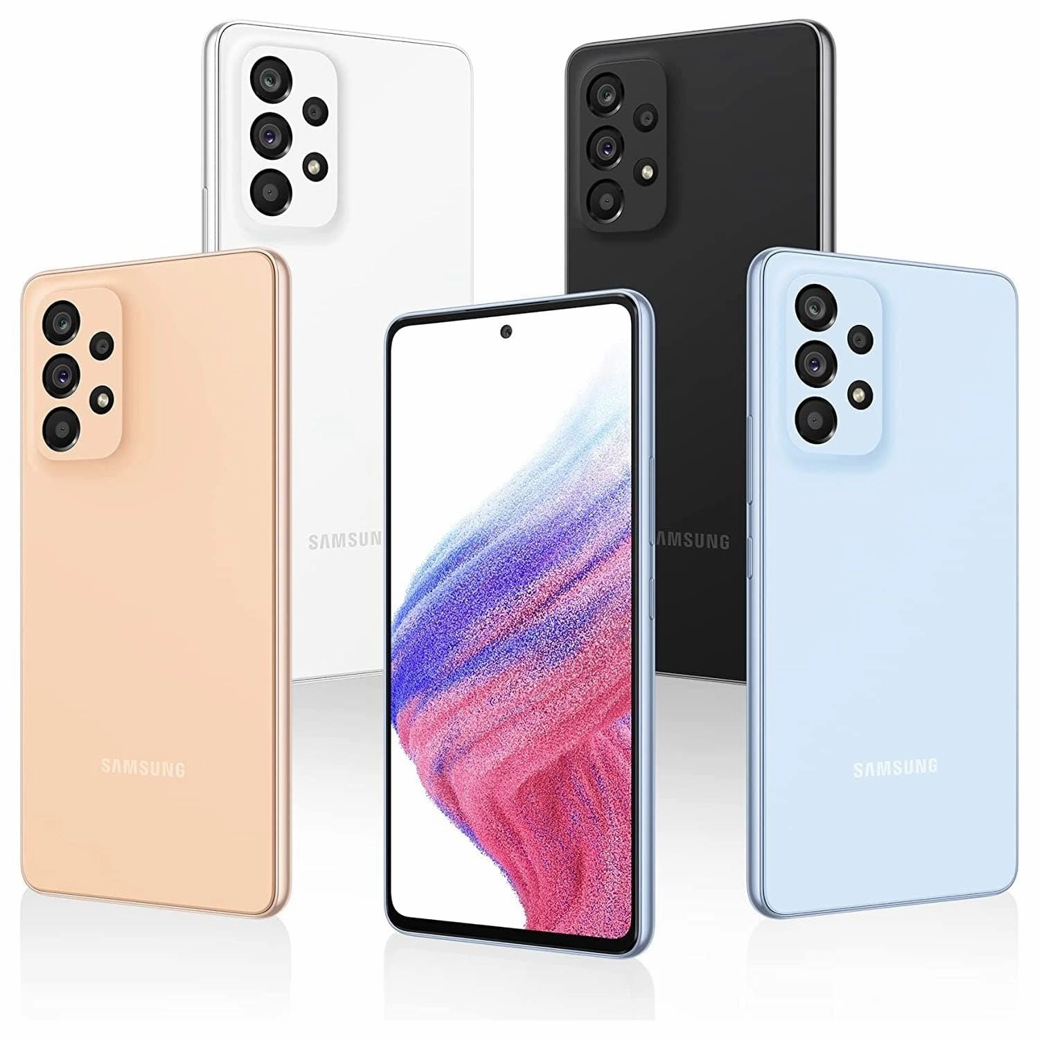 Samsung A53 5G, 8GB RAM, 128GB Storage, Dual Sim Awesome Peach - Unlocked - International Model