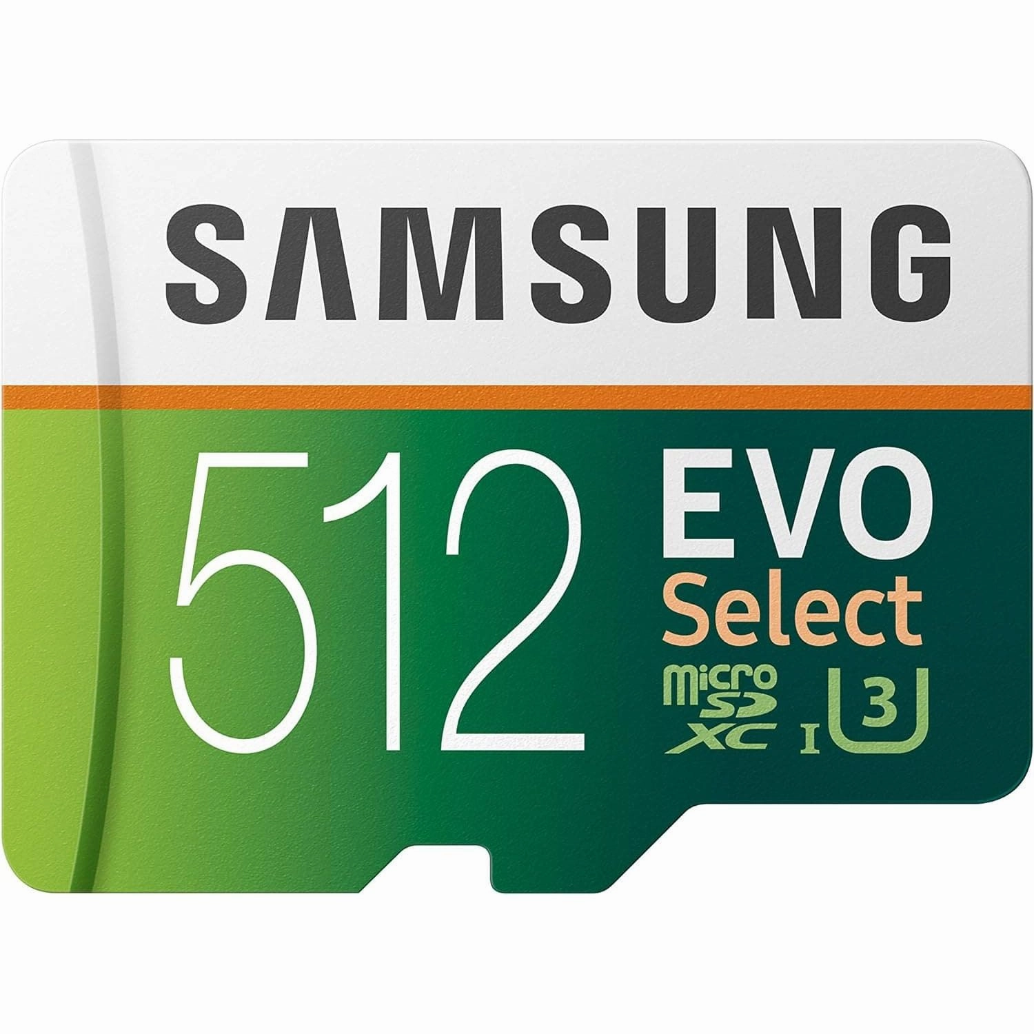 Samsung EVO Select 512GB microSD - 100MB/s Read, 90MB/s Write, Full HD & 4K UHD, with SD Adapter - For Smartphone, Tablet, Action Camera, Drone, and Notebook computing devices, pc accessories, cheap computer online