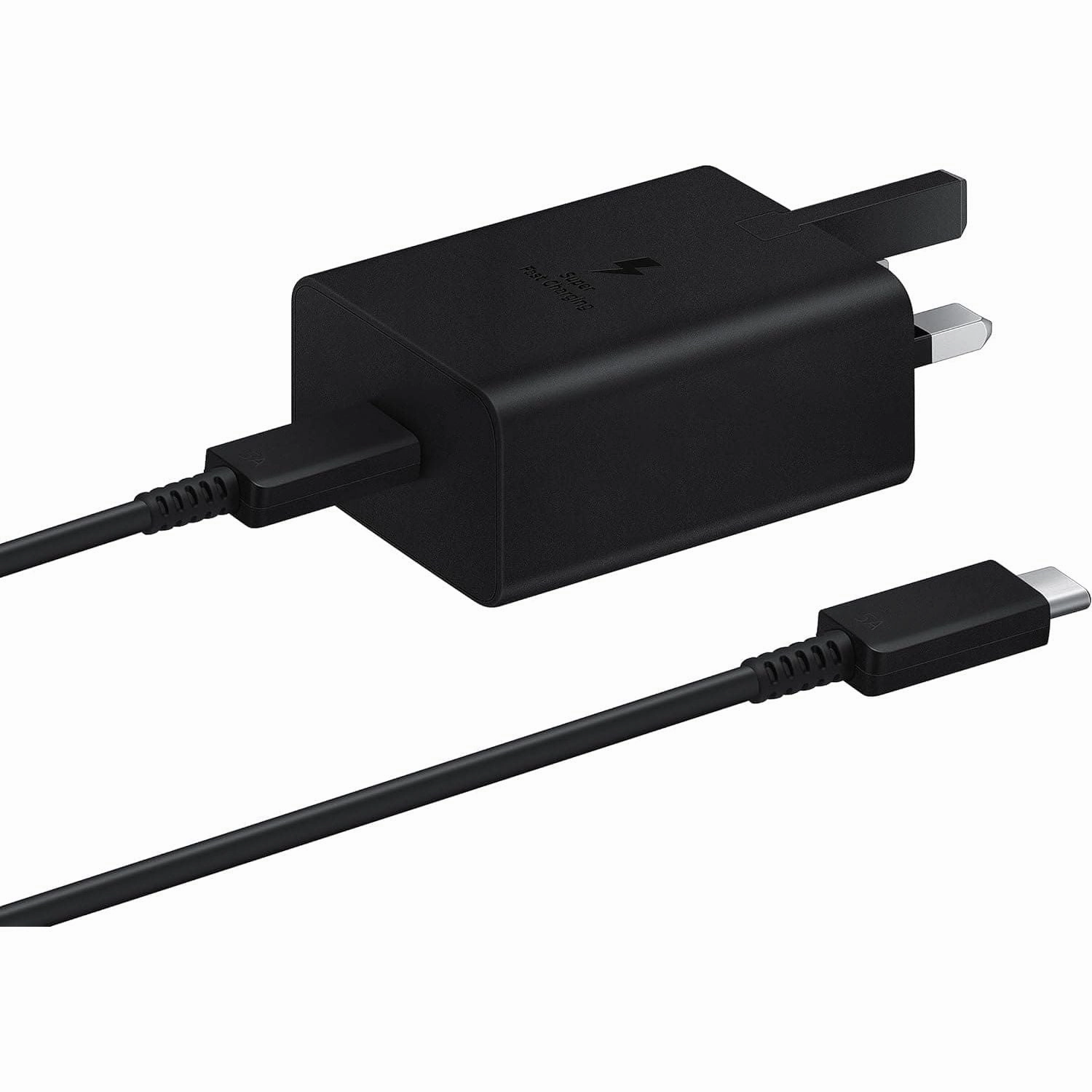 Samsung Galaxy 45W Super Fast Charger 2.0 with USB-C to C Cable, Black