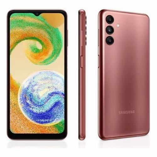 Samsung Galaxy A04s 4G - 64GB Storage, 4GB RAM, Dual SIM, Unlocked, Copper Orange (International Model)