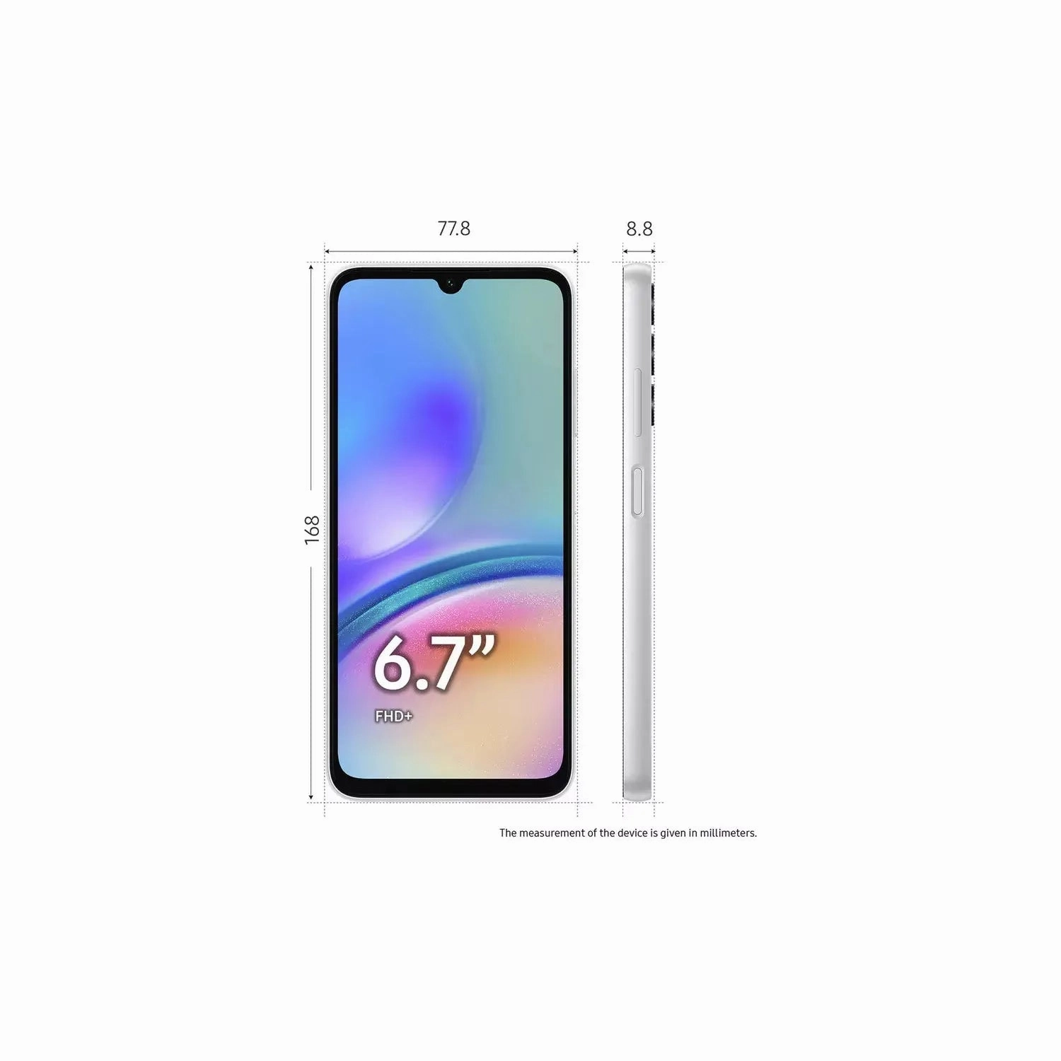 Samsung Galaxy A05s 4G 128GB, 4GB RAM, Dual SIM, Silver, Unlocked Smartphone