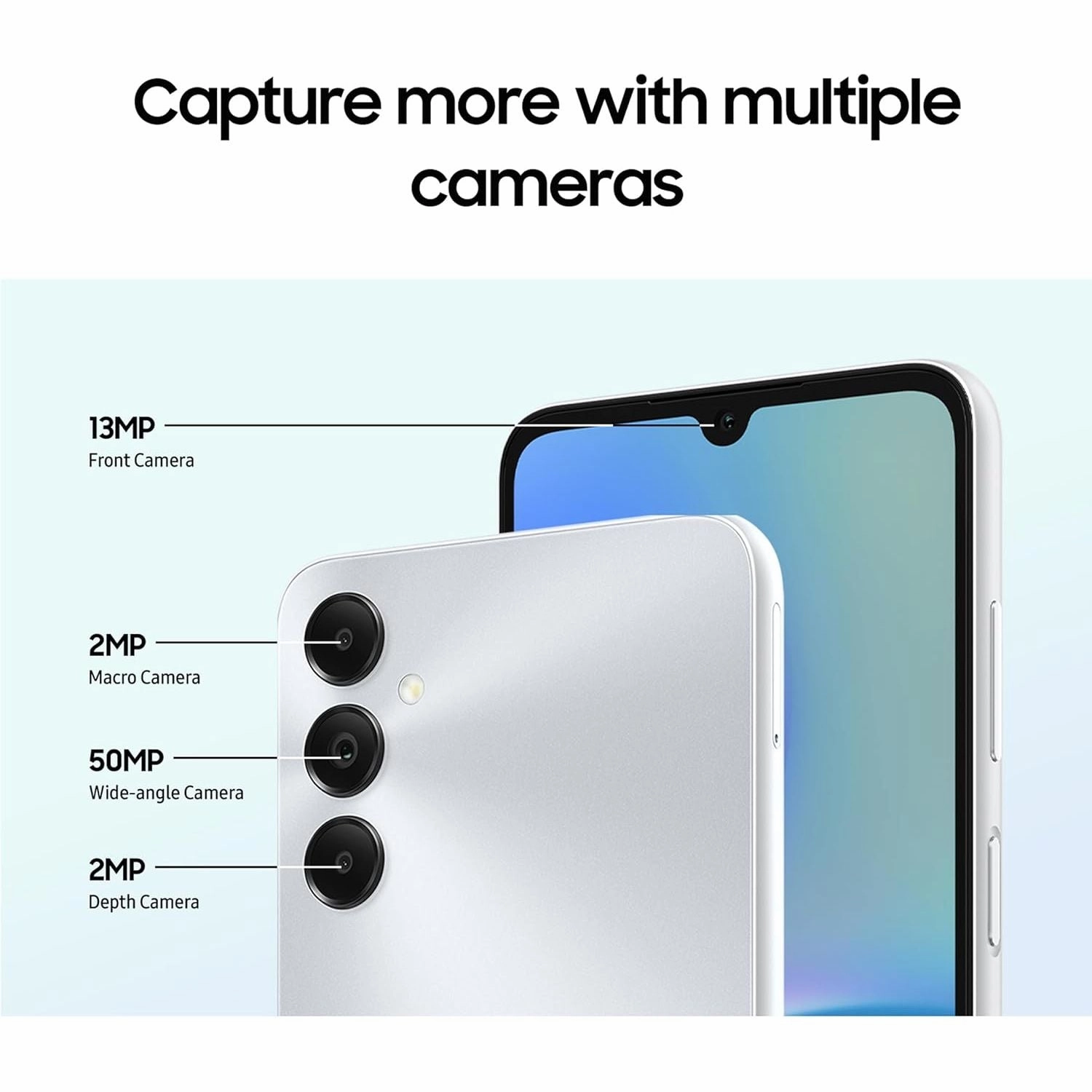 Samsung Galaxy A05s, Factory Unlocked Android Smartphone, 13MP Front Camera, Fast Charging, 64GB, Silver