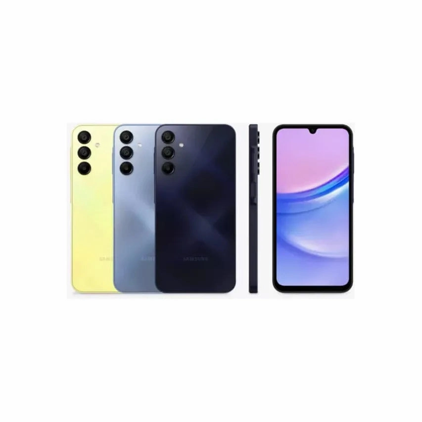 Samsung Galaxy A15 4G 128GB 4GB RAM, Dual SIM, Yellow, Unlocked Smartphone