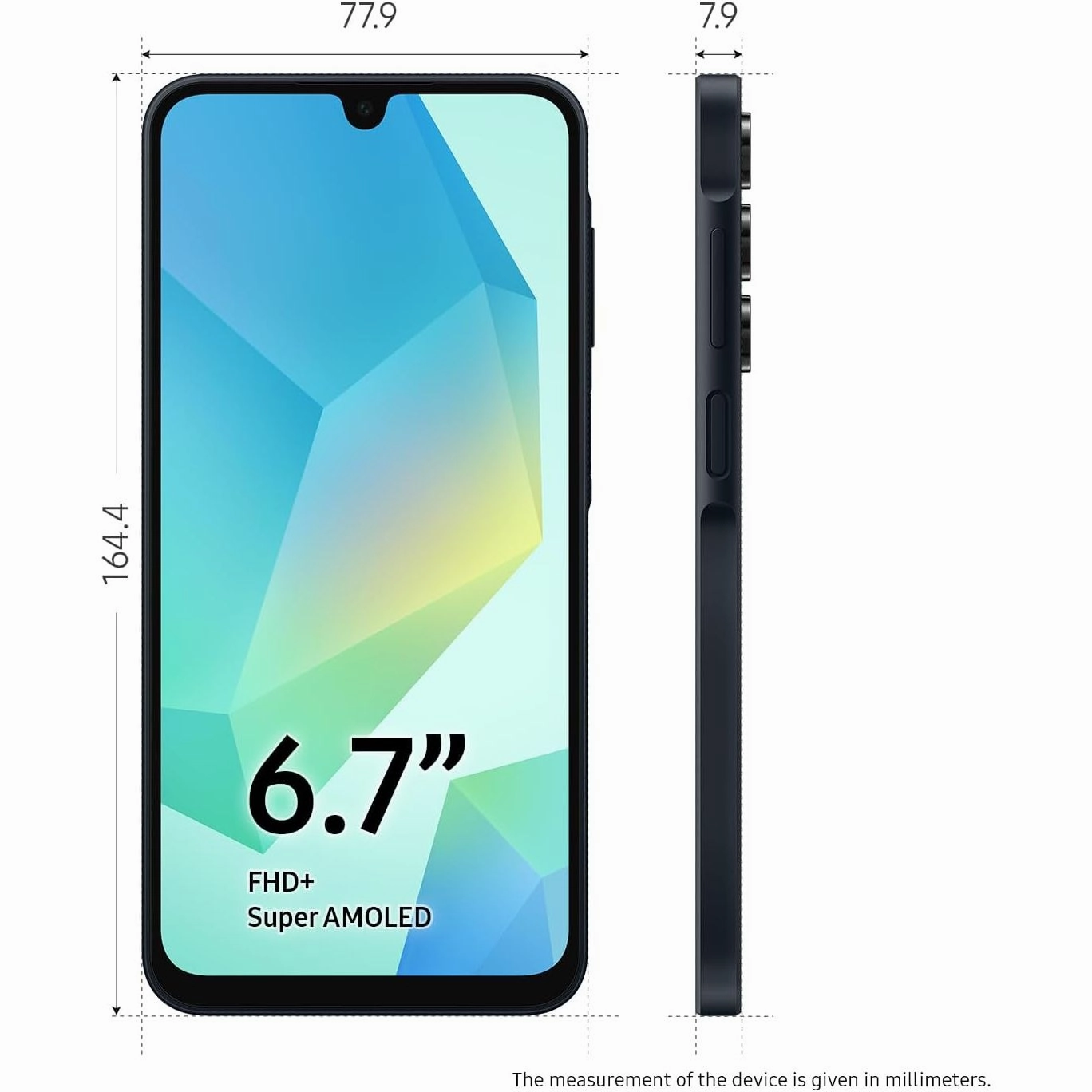 Samsung Galaxy A16 5G 128GB Storage 4GB RAM Dual SIM SIM-Free Unlocked Smartphone Blue/Black