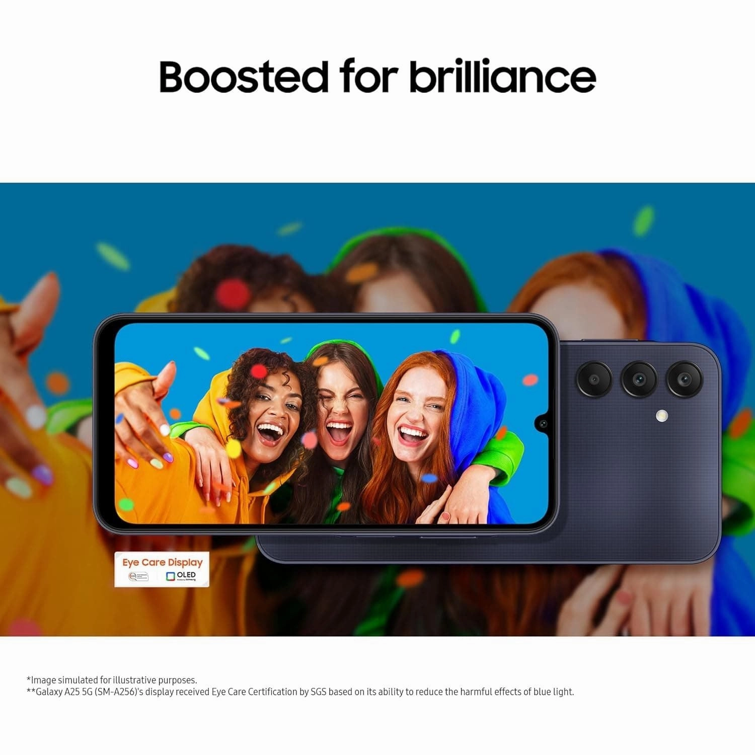 Samsung Galaxy A25 5G 128GB 6GB RAM, Dual Sim, Blue Black, Unlocked Smartphone