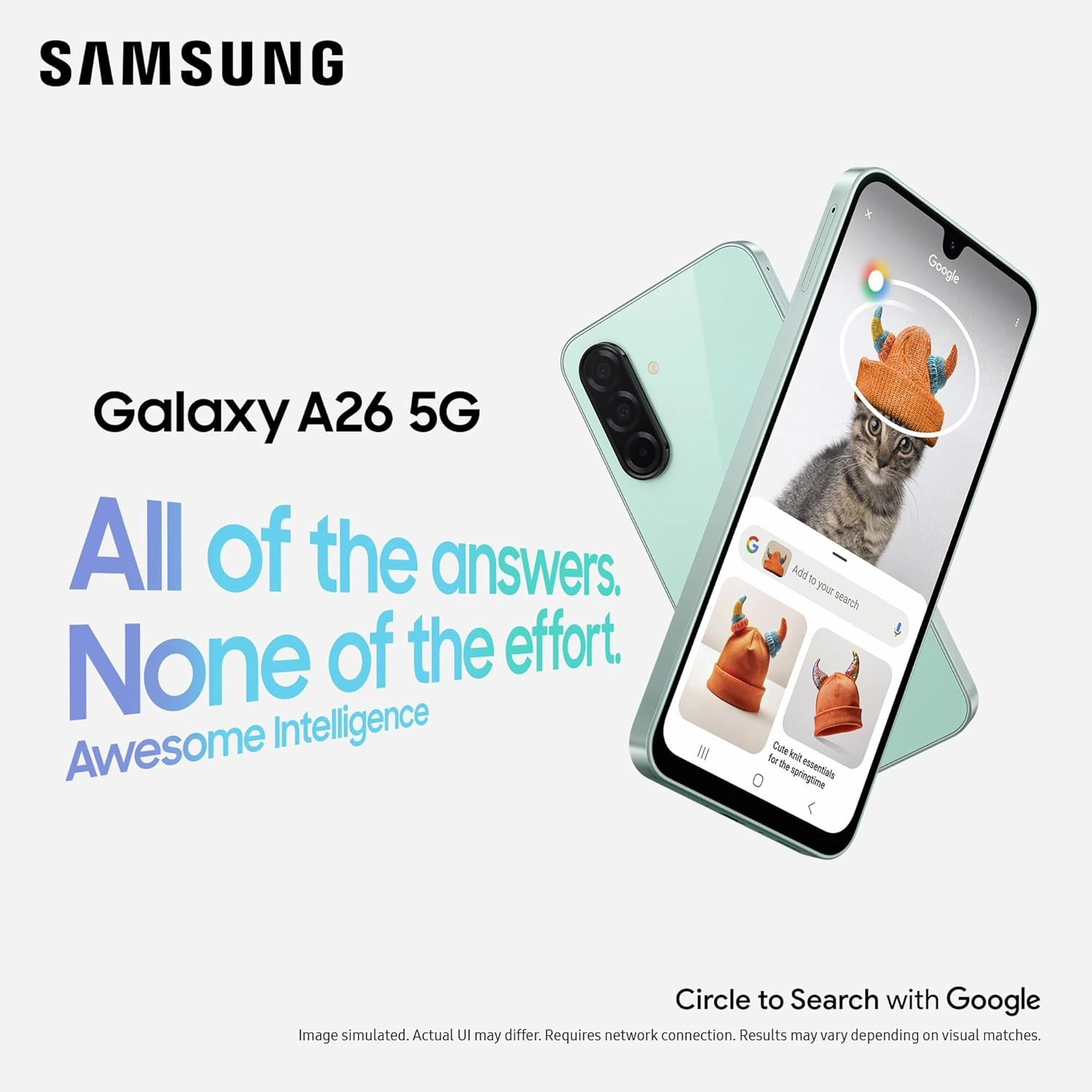 Samsung Galaxy A26 5G Dual SIM - 8GB RAM, 256GB Storage, Black, Unlocked