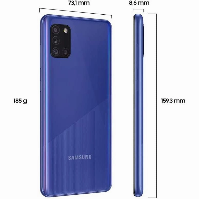 Samsung Galaxy A31 4G 128GB Storage, 6GB RAM - Blue - Unlocked