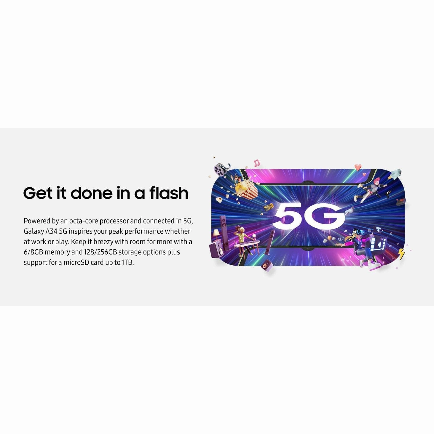Samsung Galaxy A34 5G 128GB 6GB Dual SIM Awesome Lime Unlocked Smartphone