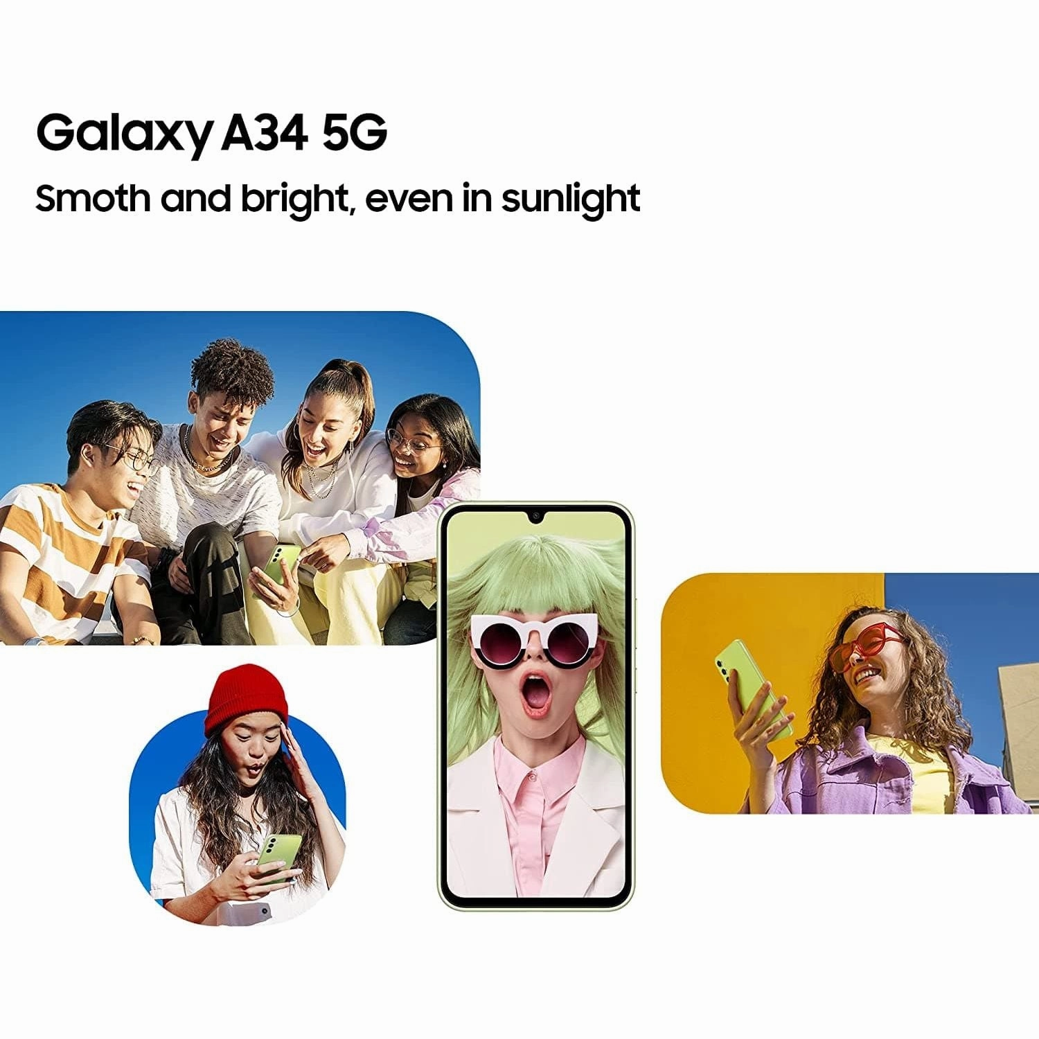 Samsung Galaxy A34 5G 8GB RAM, 128GB Storage, Dual Sim, Awesome Violet - Unlocked - International Model