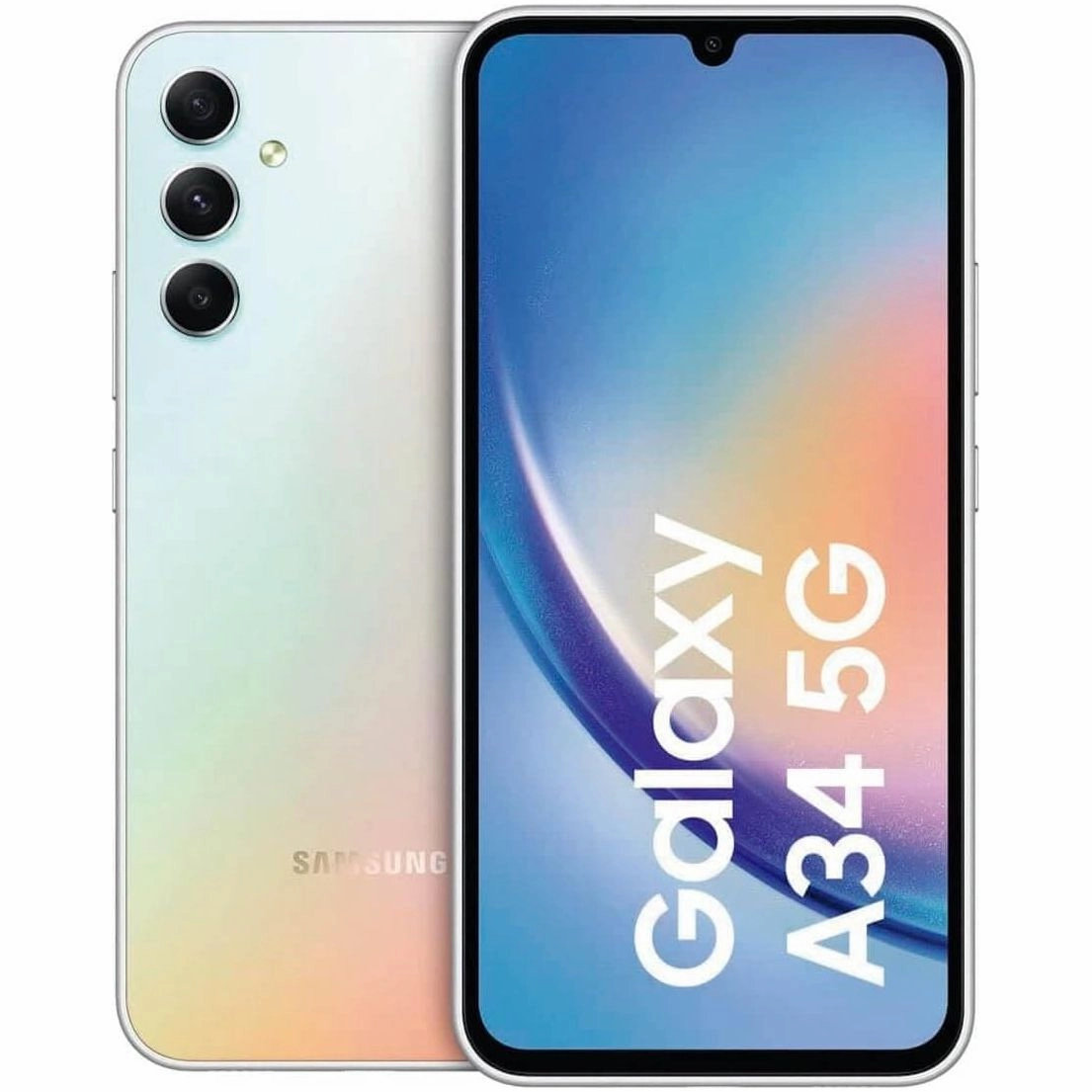 Samsung Galaxy A34 5G - 128GB RAM - 6GB RAM - Dual Sim - Sliver - Unlocked - International Model mobile phones,smartphones,android phones,iphone