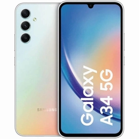 Samsung Galaxy A34 5G - 128GB RAM - 6GB RAM - Dual Sim - Sliver - Unlocked - International Model mobile phones,smartphones,android phones,iphone