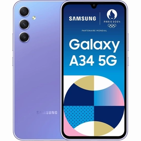 Samsung Galaxy A34 5G - 128GB Storage - 6GB RAM Awesome Violet - Unlocked unlocked phones,budget smartphones,cell phone deals,latest mobile phones