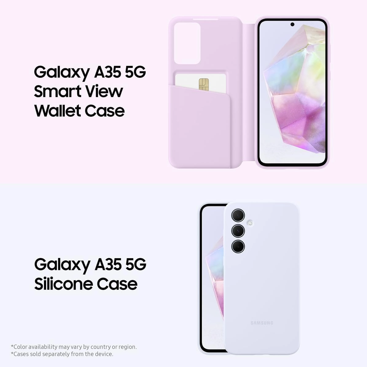 Samsung Galaxy A35 5G 128GB, 8GB RAM, Dual SIM, Awesome Lilac, Unlocked Smartphone