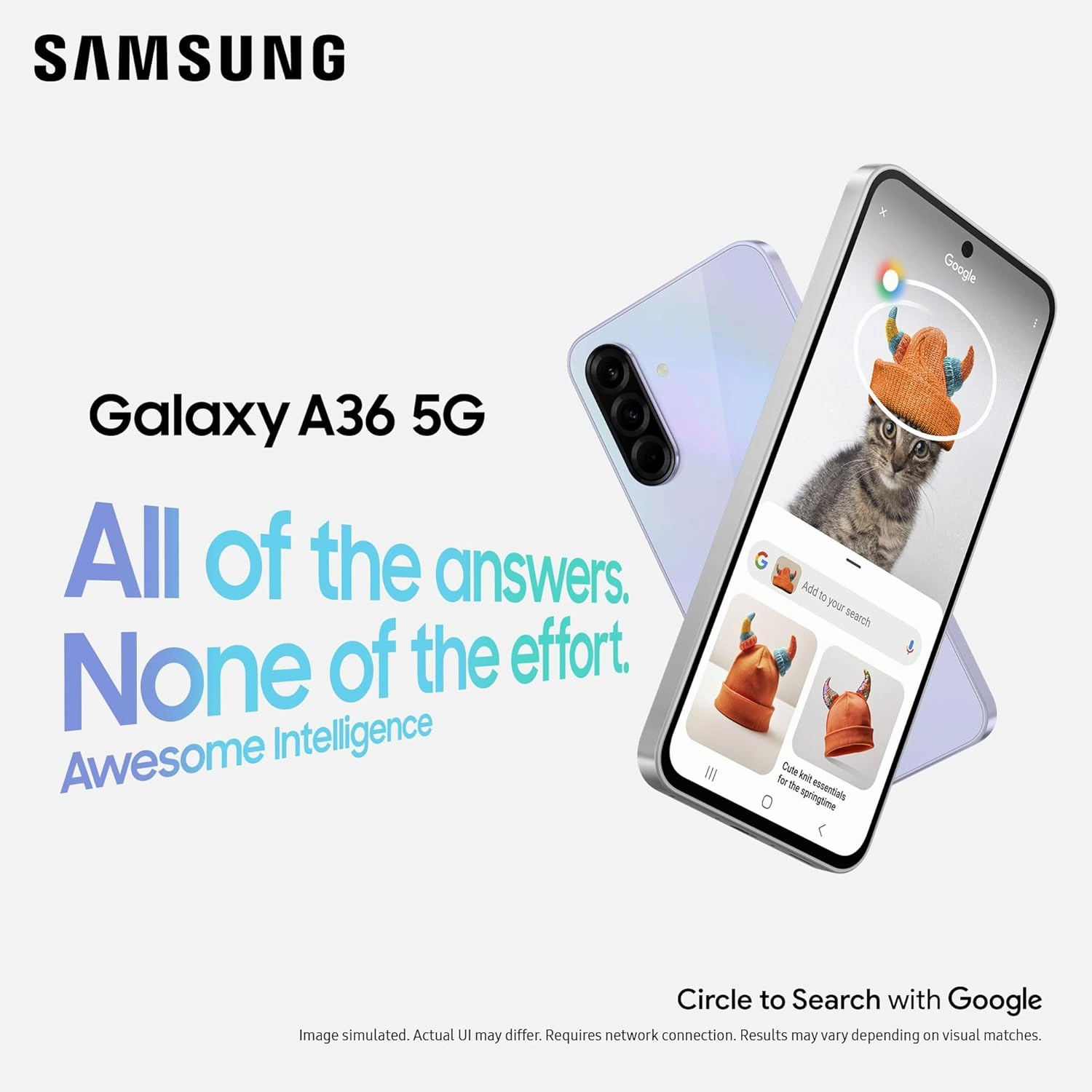 Samsung Galaxy A36 5G, 6GB RAM, 128GB Storage, SIM-Free Unlocked Smartphone, Awesome Lime