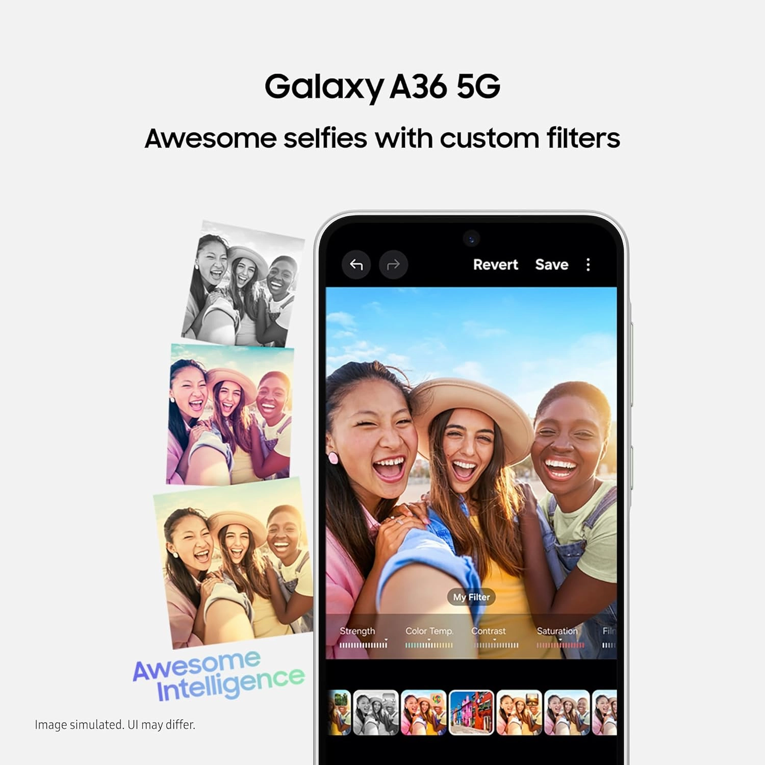 Samsung Galaxy A36 5G  8GB RAM, 256GB Storage, SIM-Free, Awesome Black, Unlocked Smartphone