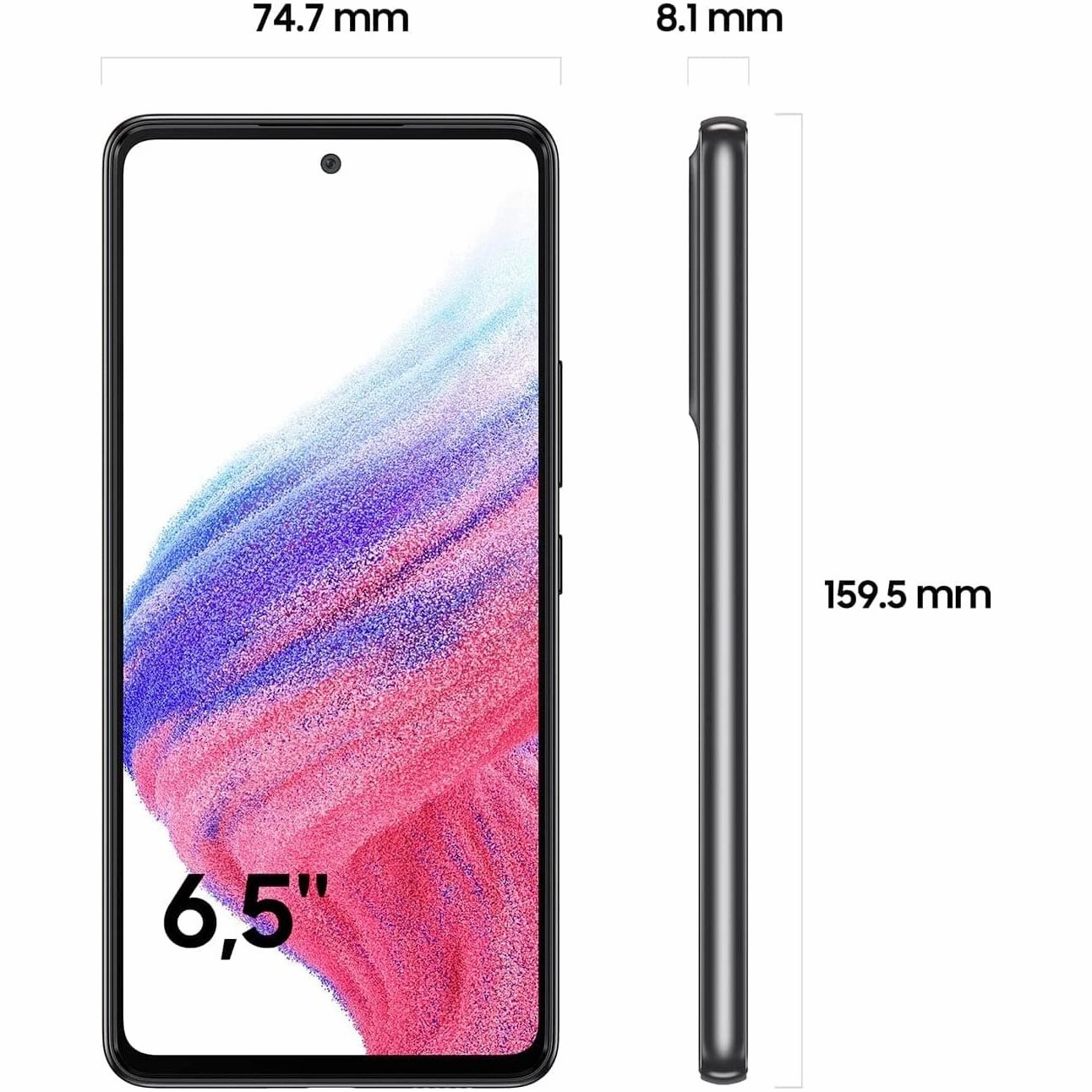 Samsung Galaxy A53 5G 128GB 6GB Black Sim-Free Unlocked Mobile Phone