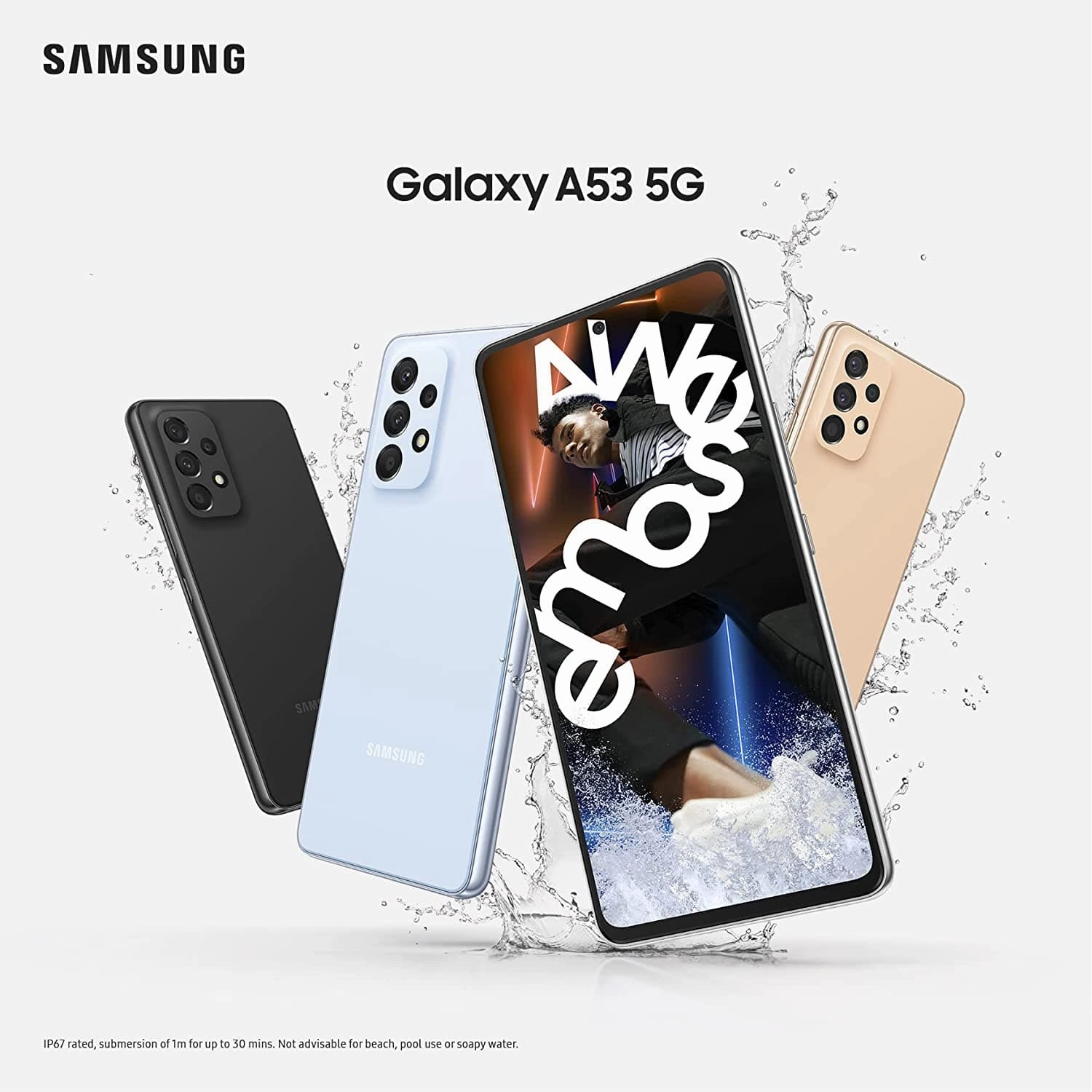 Samsung Galaxy A53 5G 128GB 6GB Black Sim-Free Unlocked Mobile Phone