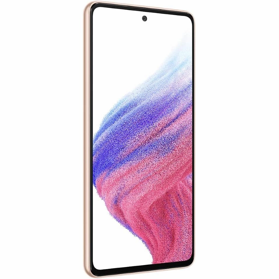Samsung Galaxy A53 5G Dual SIM 6GB RAM 128 GB Storage Peach- Unlocked