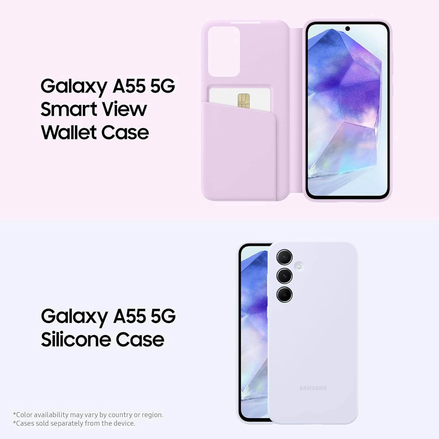 Samsung Galaxy A55 5G, 8GB RAM, 256GB ROM, Dual Sim, Awesome Iceblue Unlocked Smartphone