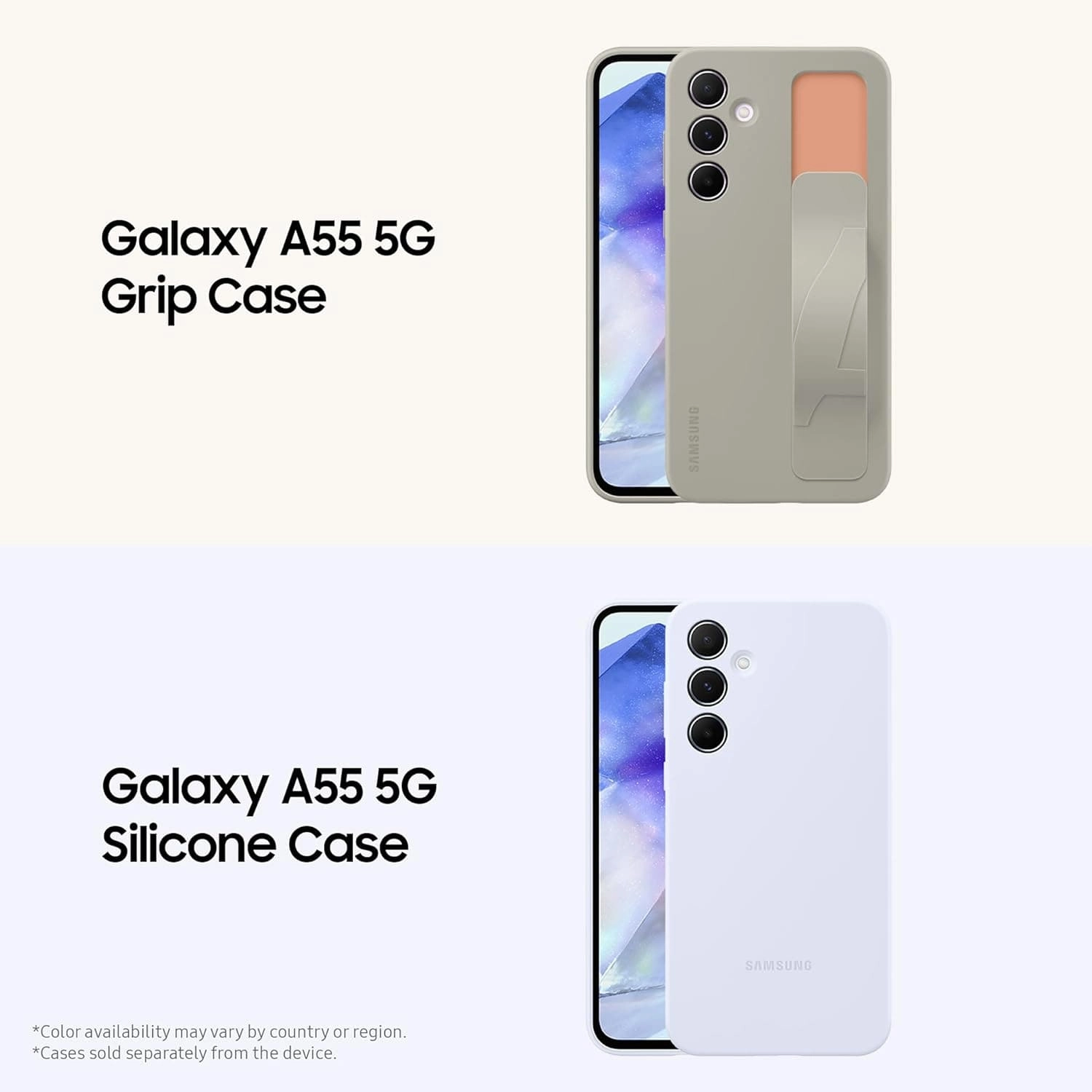 Samsung Galaxy A55 5G, 8GB RAM, 256GB ROM, Dual Sim, Awesome Iceblue Unlocked Smartphone