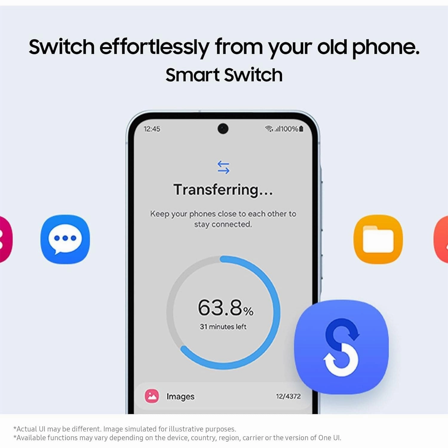 Samsung Galaxy A55 5G, 8GB RAM, 256GB ROM, Dual Sim, Awesome Iceblue Unlocked Smartphone