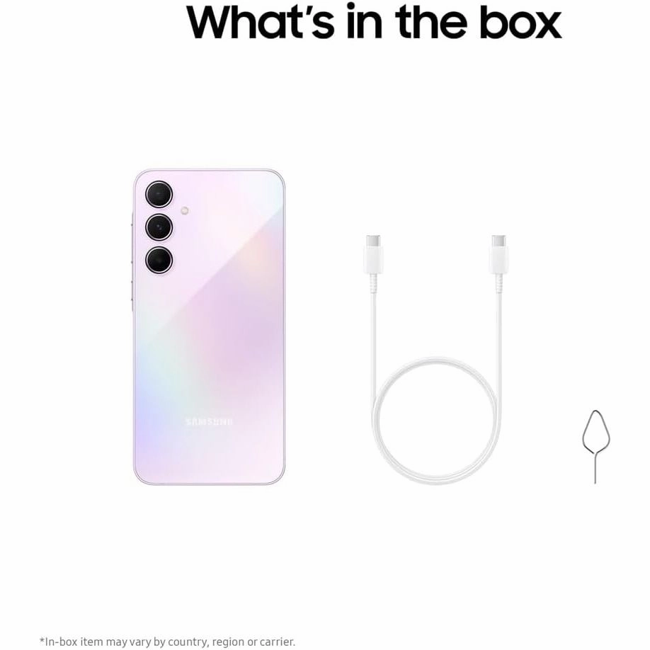 Samsung Galaxy A55 5G - 256GB, 12GB RAM, Dual-SIM, Unlocked Smartphone - Awesome Lilac