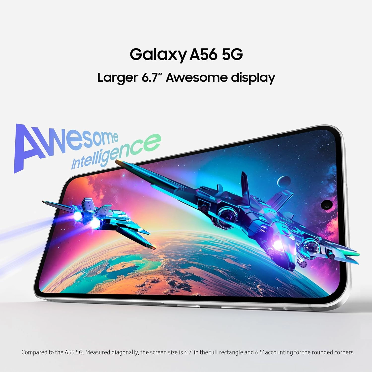 Samsung Galaxy A56 5G Dual SIM, 8GB RAM, 256GB Storage - Unlocked - Awesome Graphite