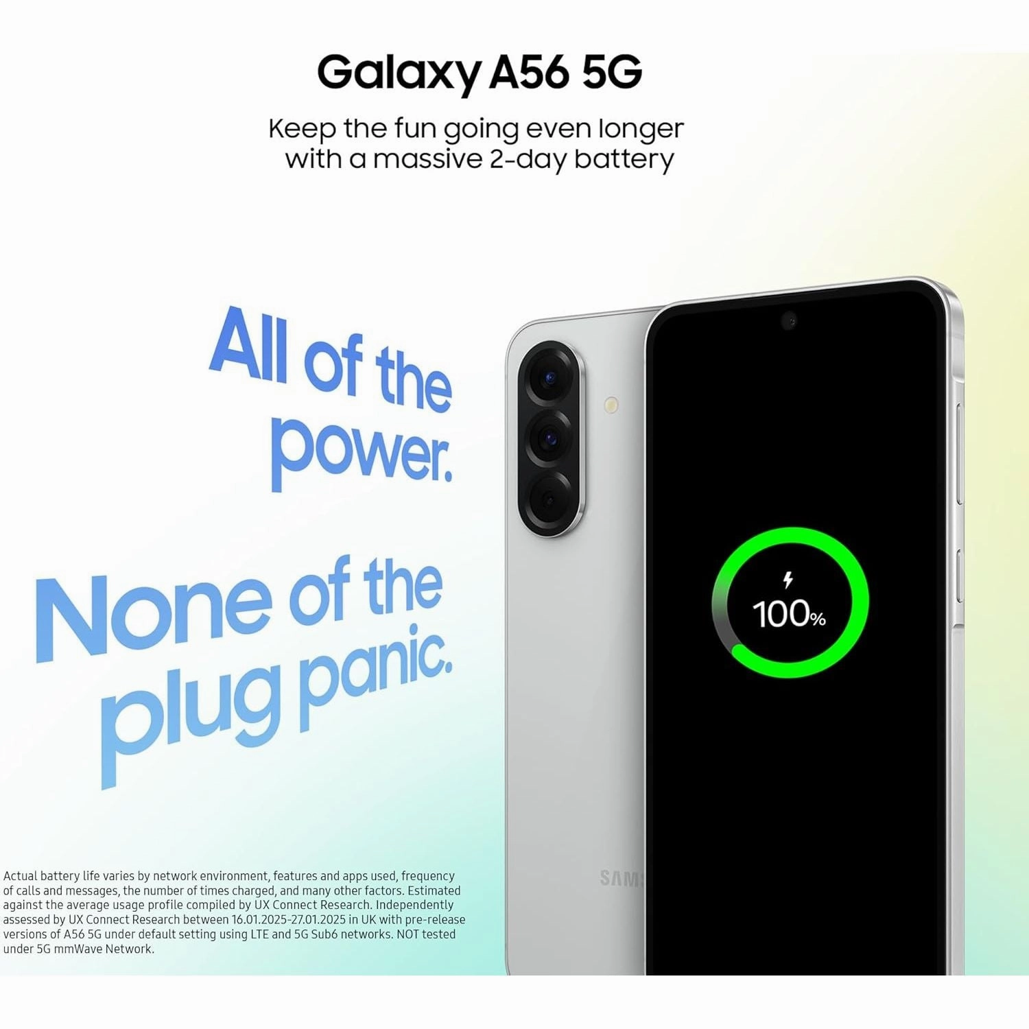 Samsung Galaxy A56 5G Dual SIM, 8GB RAM, 256GB Storage - Unlocked - Awesome Graphite