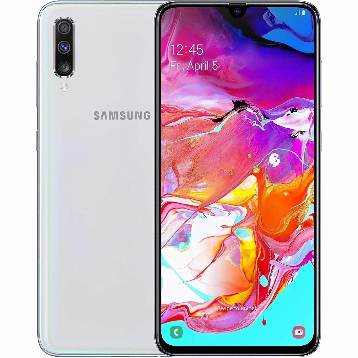 Samsung Galaxy A70 4G 128GB White -Unlocked unlocked phones,budget smartphones,cell phone deals,latest mobile phones