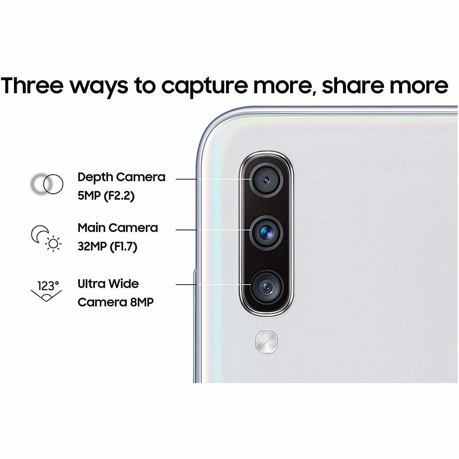 Samsung Galaxy A70 4G 128GB White -Unlocked