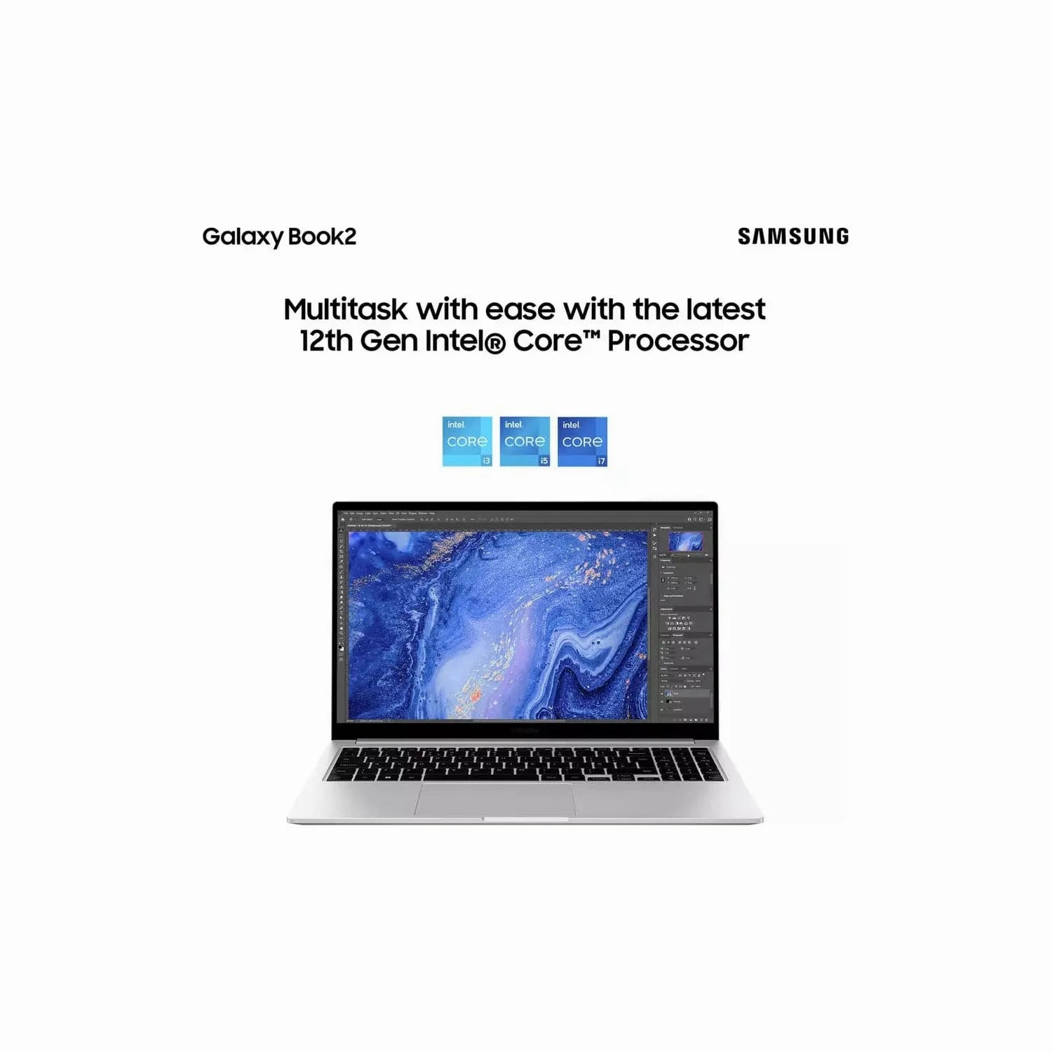 Samsung Galaxy Book2 15.6" Laptop  Intel Core i5, 8GB RAM, 256GB SSD, Silver