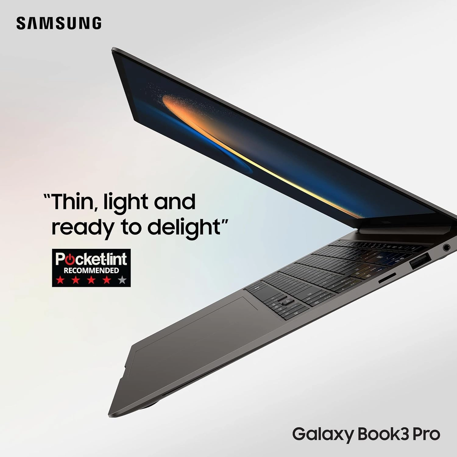 Samsung Galaxy Book3 Pro 360 5G Wi-Fi Laptop, 16 Inch, 13th gen Intel Core i5 Processor, 8GB RAM, 256GB Storage, Graphite
