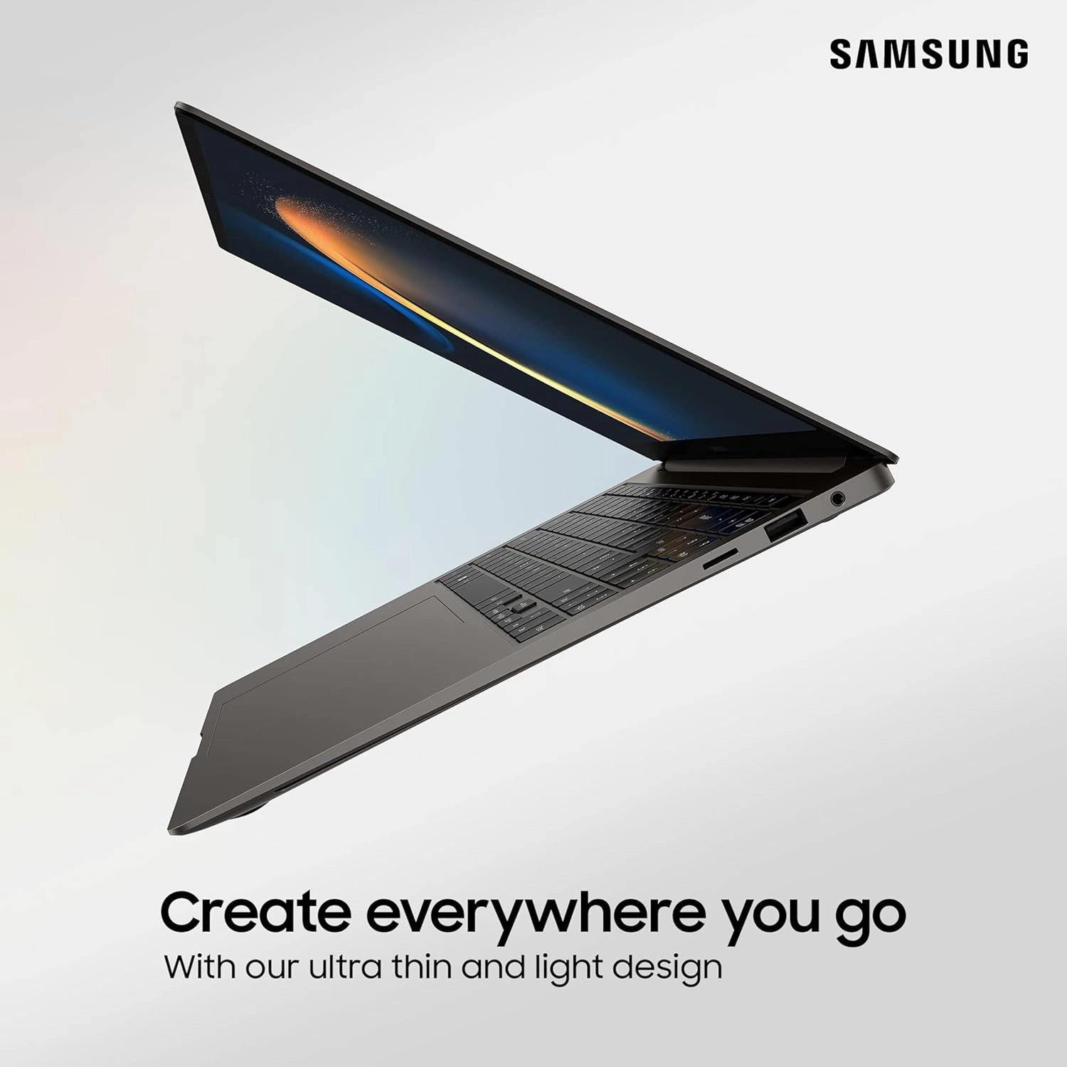 Samsung Galaxy Book3 Pro 360 5G Wi-Fi Laptop, 16 Inch, 13th gen Intel Core i5 Processor, 8GB RAM, 256GB Storage, Graphite