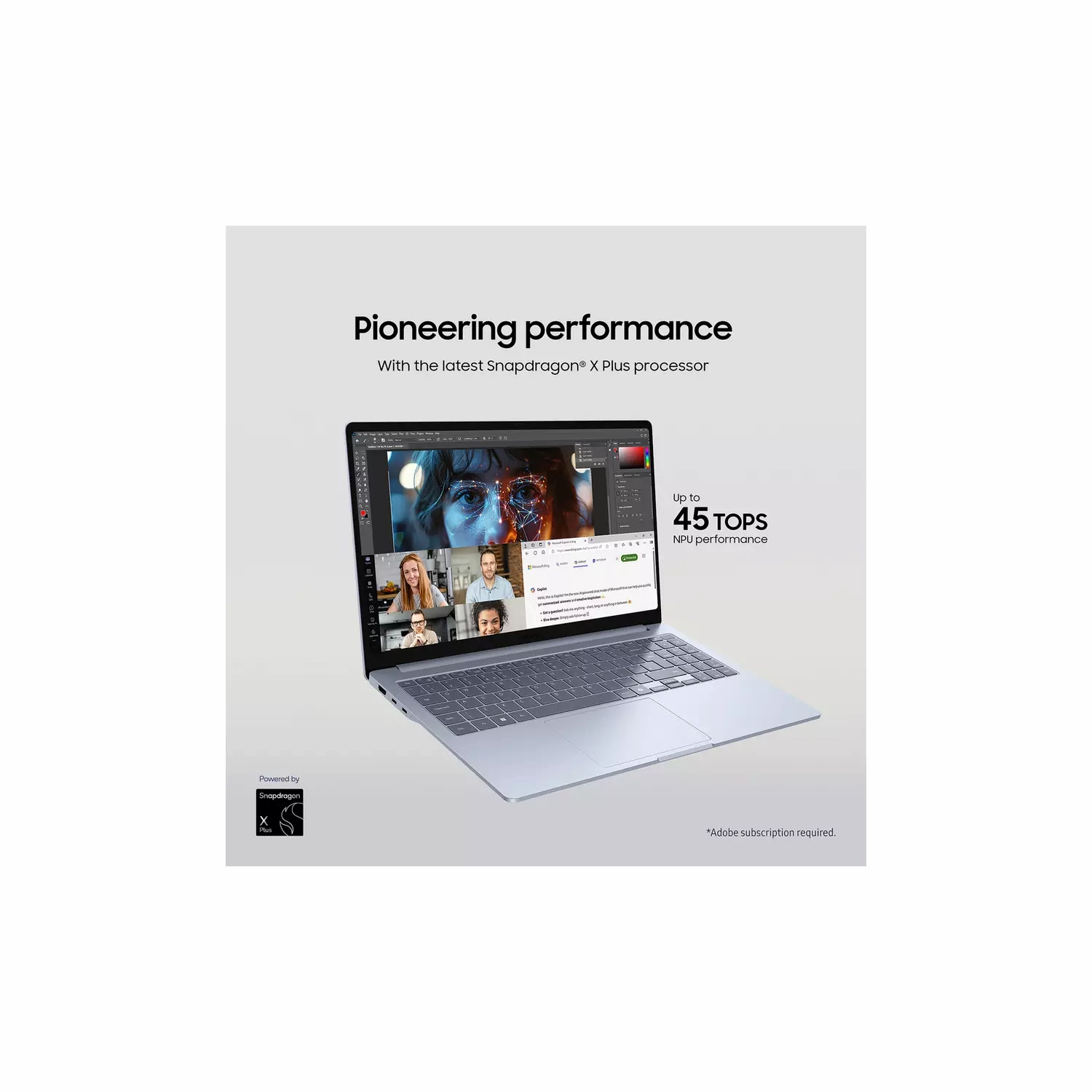 Samsung Galaxy Book4 Edge 15.6"  16GB RAM, 512GB Storage - Laptop