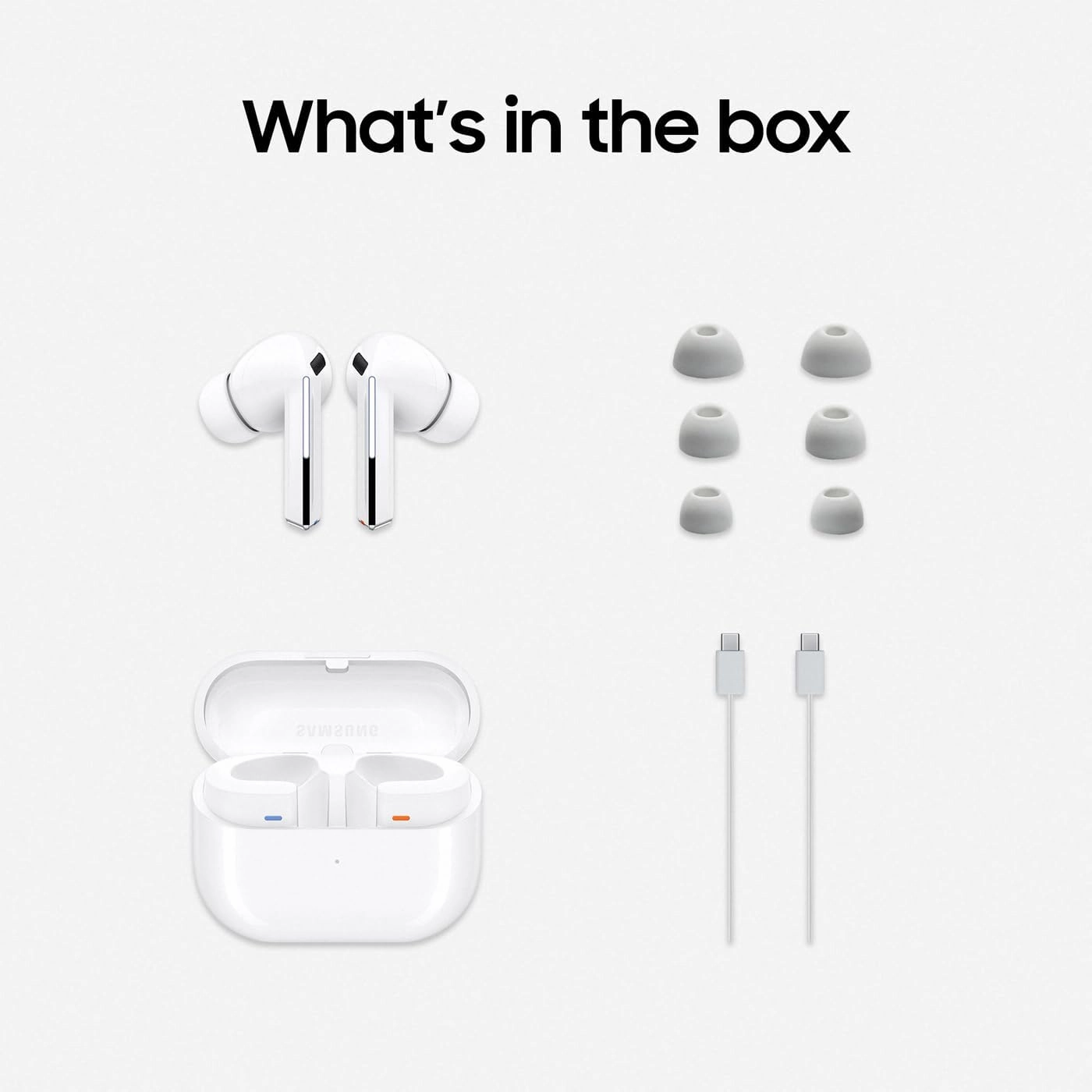 Samsung Galaxy Buds3 Pro Wireless Earbuds  White, Noise Cancelling, Bluetooth, 360 Audio, Hi-Fi Sound, Galaxy AI
