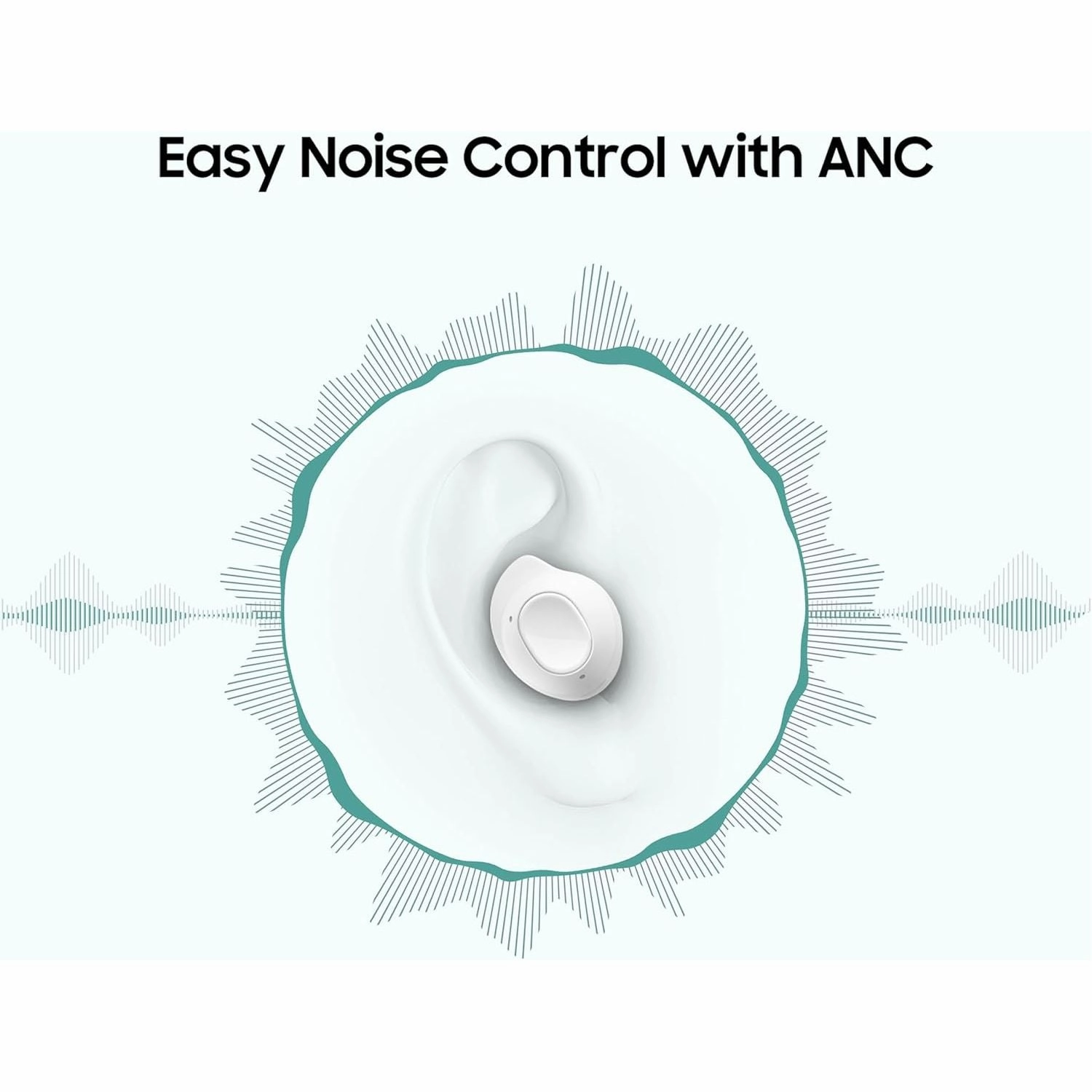 Samsung Galaxy Buds FE - Wireless Earbuds with ANC, Comfort Fit, White