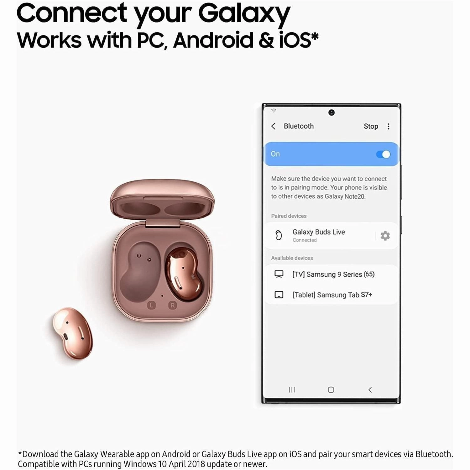 Samsung Galaxy Buds Live True Wireless Earbuds - Black