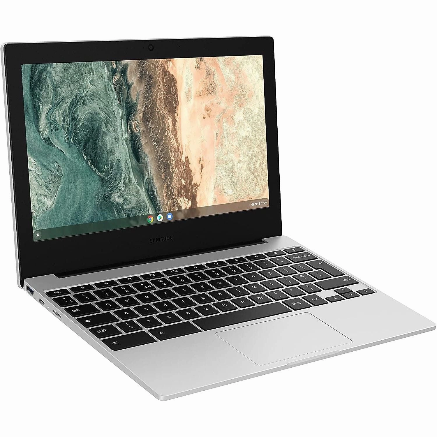 Samsung Galaxy Chromebook Go Wi-Fi Laptop, 11.6 Inch, Celeron Processor, 4GB RAM, 64GB Storage, Silver