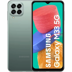 Samsung Galaxy M33 5G, 128GB, Khaki Green - Unlocked 5g phones,touchscreen phones,refurbished phones,new mobile phones