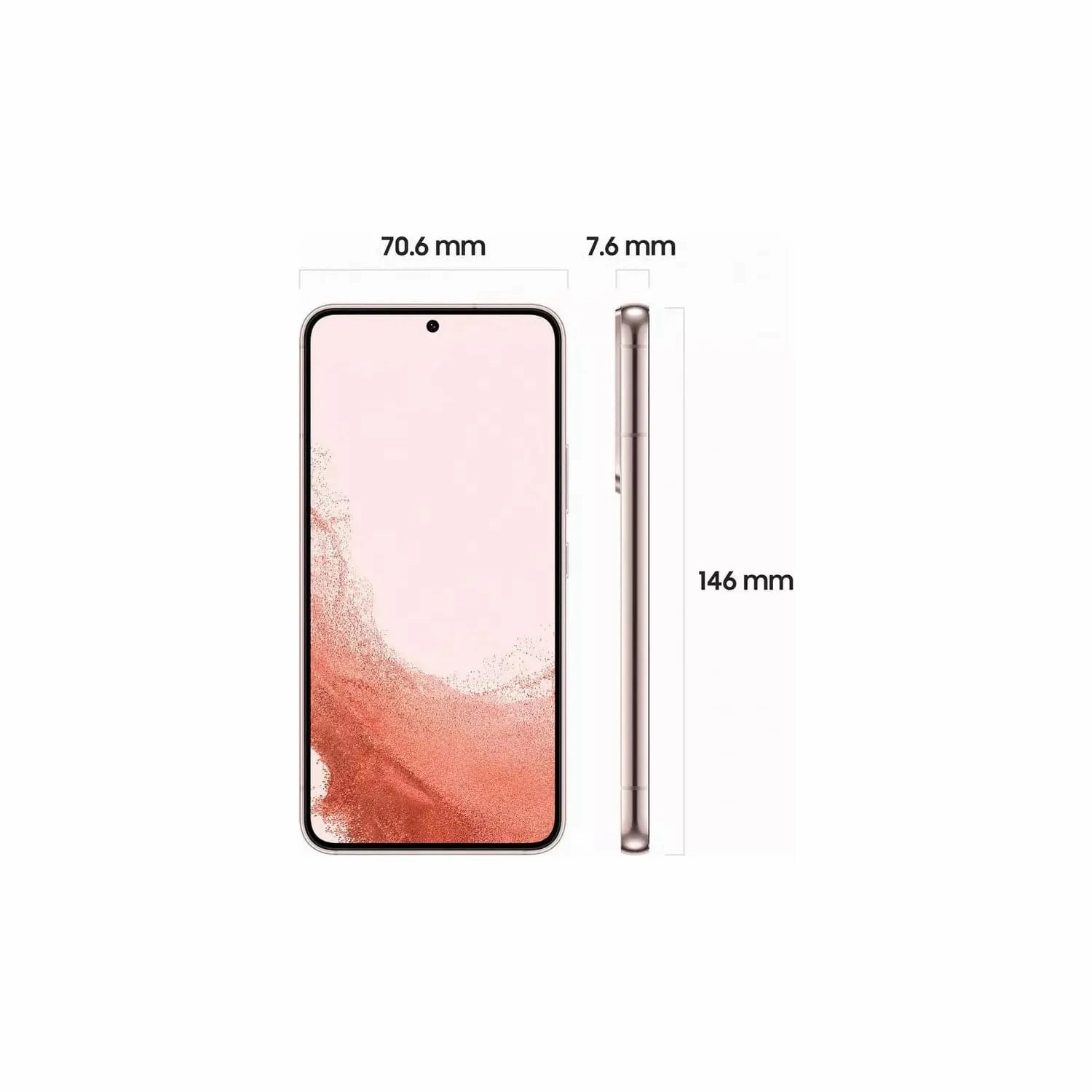 Samsung Galaxy S22 5G 128GB Pink Gold Sim-Free Unlocked Mobile Phone