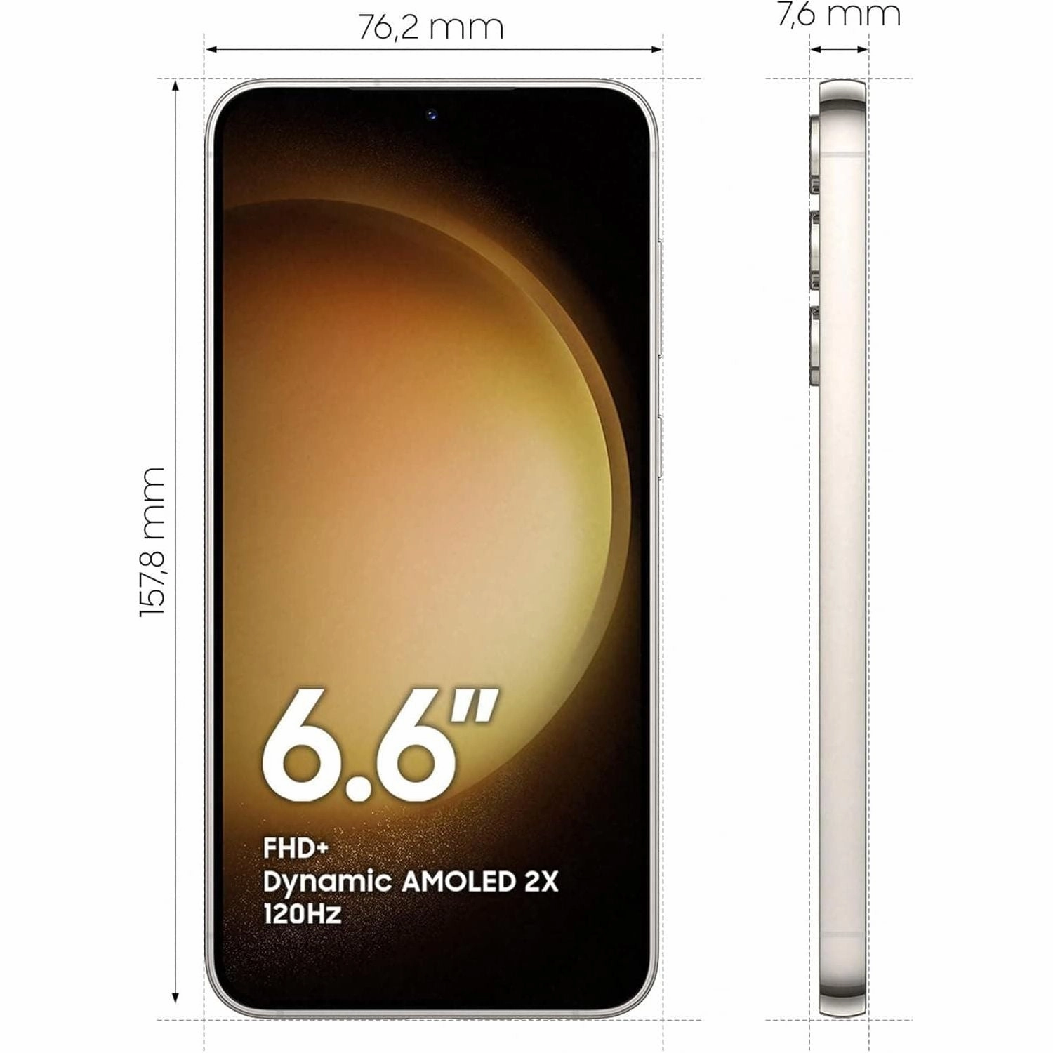 Samsung Galaxy S23  5G 512GB, 8GB RAM Cream Sim-Free Unlocked Mobile Phone