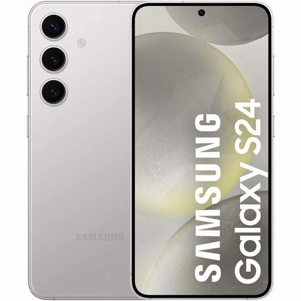 Samsung Galaxy S24, 5G, 128GB, 8GB RAM, AI Mobile Phone, Marble Grey, Unlocked mobile phones,smartphones,android phones,iphone