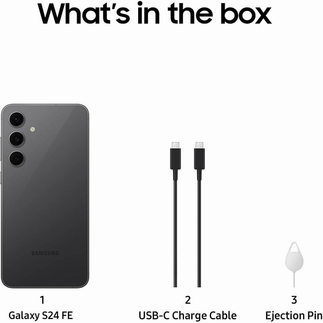 Samsung Galaxy S24 FE 128GB 8GB Graphite Sim-Free Unlocked Mobile Phone