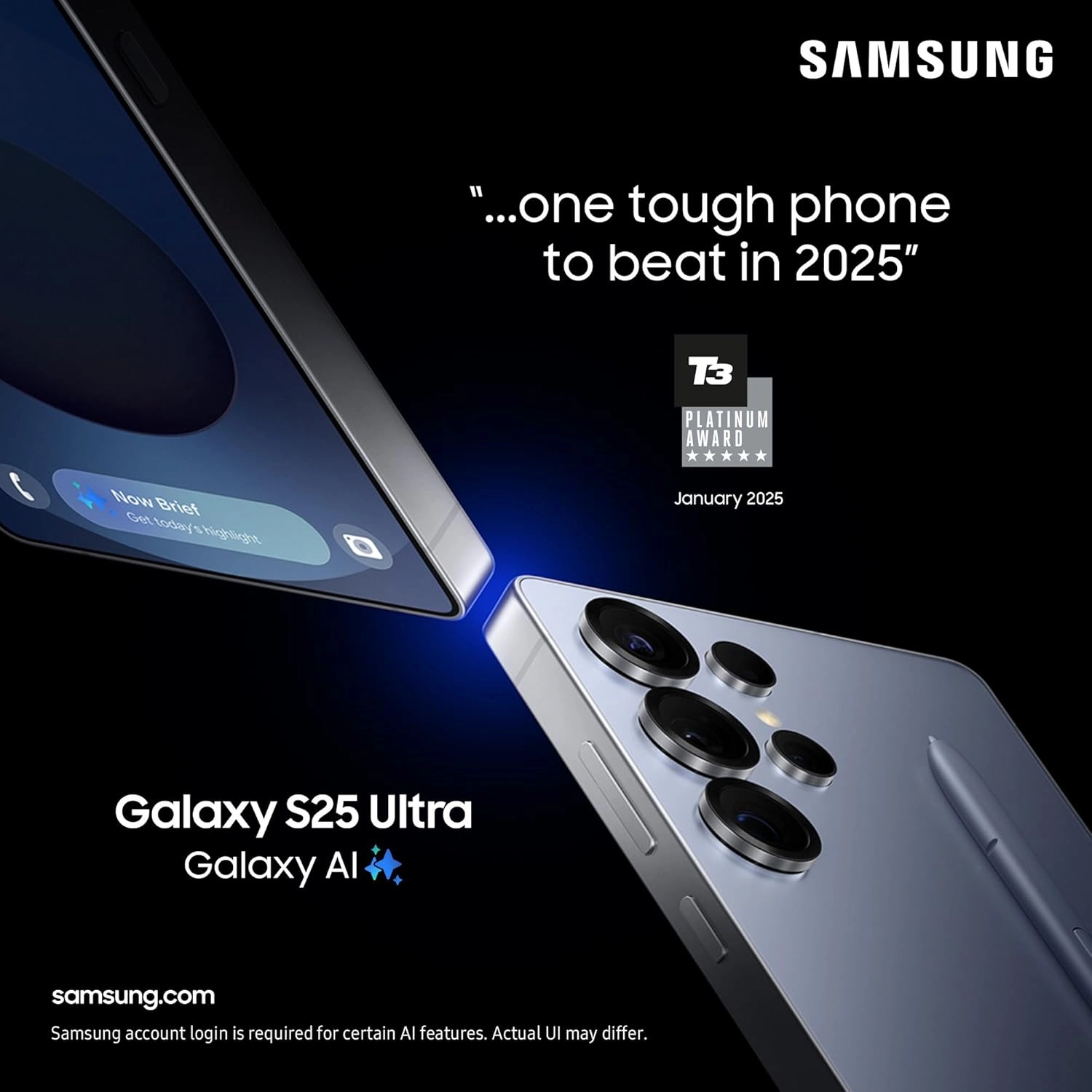 Samsung Galaxy S25 Ultra 5G 12GB/256GB Titanium Black - Unlocked